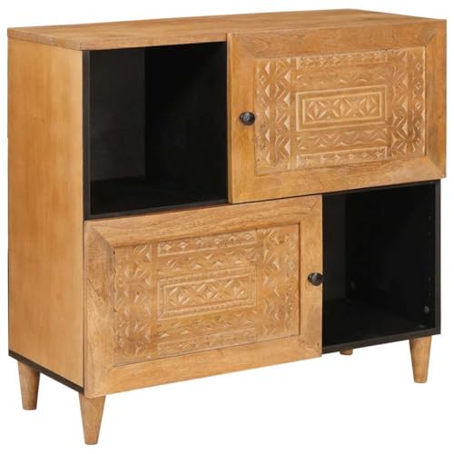 Cómoda de salón moderna en madera de mango para comedor actual 2