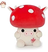 Yamepuia Kuscheltier Pilz Kuh Plüschtier, Pilz Kuh Plüschkissen Umarmung Kuh Kuscheltier, Pilz Pl...