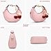 JQWSVE Small Top Handle Bags for Women Faux Leather Mini Purses Ladies Handbags Crescent Mini Crossbody Purse (A03 Pink)
