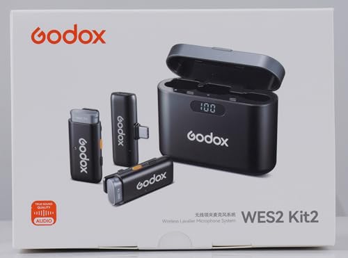 Godox INUS-S-07070758 Wes2 Kit2 Wireless Lavalier Microphone For Android/Usb C, 8H Battery Life, Dual Channel 2.4G Wireless Mic, 200M(656Ft.) Range, Noise Cancelling With Charging Case thumb #7