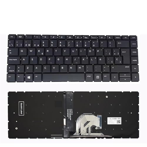 Clavier Espagnol-Russe HP ProBook 440 G6 G7 rétroéclairé neuf pour ordinateur