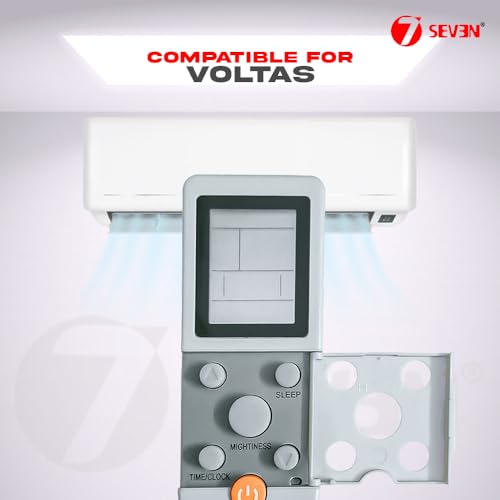 Image of 7SEVEN Compatible with Voltas Ac Remote YKR-F /06 Model Suitable for Split and Window Air Conditioner 1 1.5 2 Ton - Match Exactly with Old Model 2 Remote for Better Performance