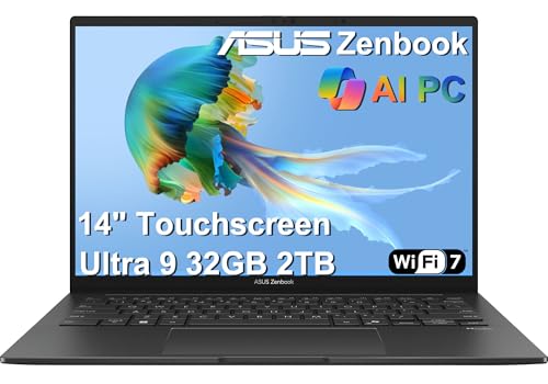 ASUS Zenbook 14 AI PC OLED Touchscreen Laptop, Intel...
