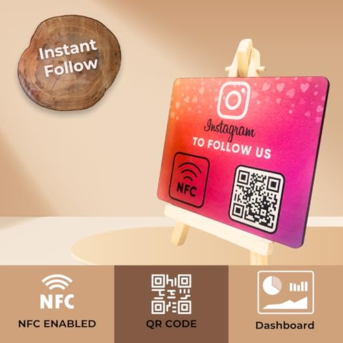 tinydabba Wooden Instagrm NFC Standee with QR Code by tinydabba - 3