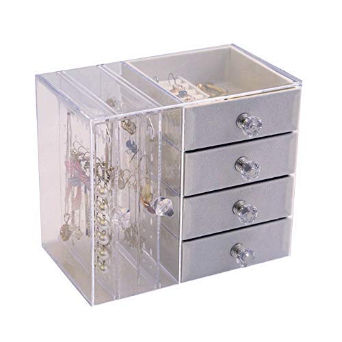 Rysmliuhan Shop BoîTes à Bijoux Coffret A Bijoux Coffrets à bibelots pour Les Femmes Boîtes à Bijoux pour Les Femmes Bijoux De Stockage Grande Boîte à Bijoux A,One Size Cover