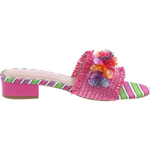 Betsey Johnson Womens Peyten Embellished Slip On Slide Sandals3