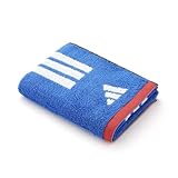 adidas(アディダス) スタンダード フェイスタオル ブルー 抗菌防臭 綿100％ Agフレッシュ加工 06-1422100 約30×75cm