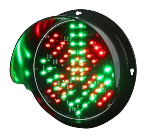 Semáforo industrial de pared evita choques en zonas ciegas con flecha roja verde 1