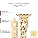 WITHit Anne Klein Fashion Chain Bracelet for Apple Watch, Secure, Adjustable, Apple Watch Replacement Band, Fits Most Wrists (38/40/41mm, Gold)