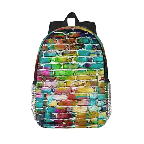 Sac à dos travail brique colorée graffiti : protégez vos affaires