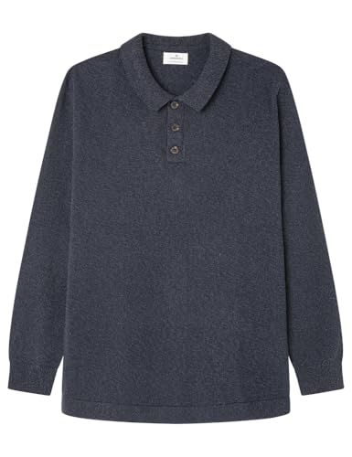 Springfield GG7 Polo TORZAL Pullover, Azul, L para Hombre