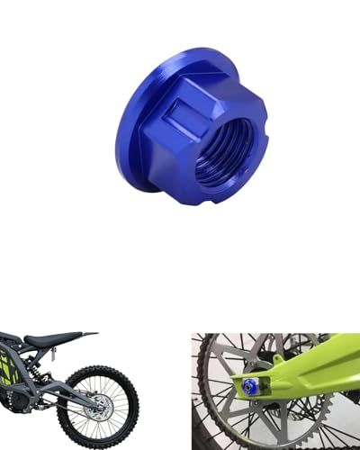 Image of M12x1.25 Rear Fork Axle Nut for Surron Light Bee X Eride Pro,Wheel Axel Screws for Electiec Dirt Bike Sur Ron LBX /E Ride Pro S SS SR /X260 - Blue(Just for KKE Fork DNM Fork)