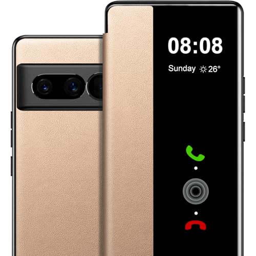 Étui à rabat pour Google Pixel 7 Pro fini les rayures sur l'écran 6.7