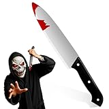Accessoire d'arme réaliste : la texture sur le faux couteau imite le véritable design du couteau et il semble très réaliste, obtenez ce look tueur tranchant avec cette machette effrayante, ajoutez un ajout effrayant à votre costume de tueur d'Halloween.