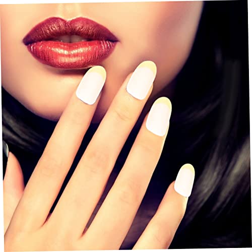 Healeved 10 Conjuntos armadura francesa unhas postiças unhas gel postiça artificial decoração unhas