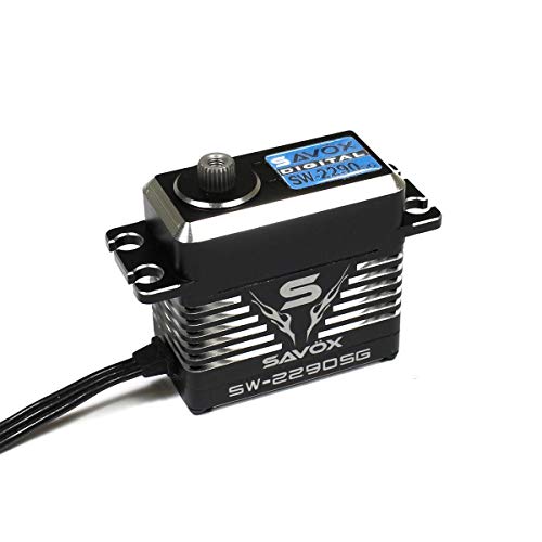 Savox Savsw2290Sg-Be Waterproof Premium, High Voltage, Brushless, Digital Servo 0.11Sec / 972.1Oz @ 8.4V - Black Edition #TOP10