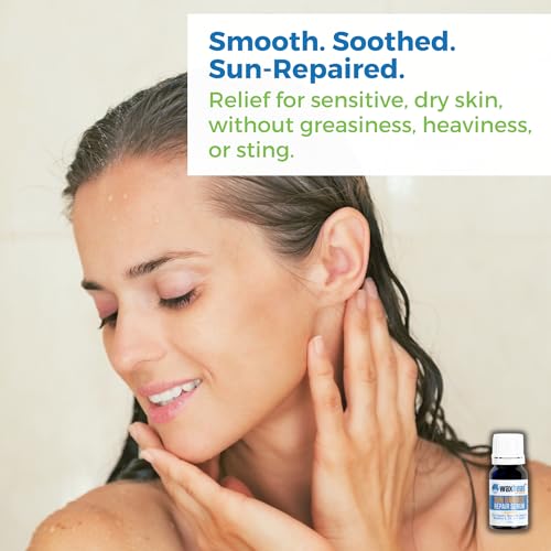 Waxhead Sun Defense Foods Waxhead Sun Damage Repair Serum, Rosehip Oil and Rosehip Seed Oil for Face with Vitamin A, E and CoQ10, Lightweight Face Oil for Sensitive Skin, Dark Spot and Discoloration Serum for Sun Damaged Skin