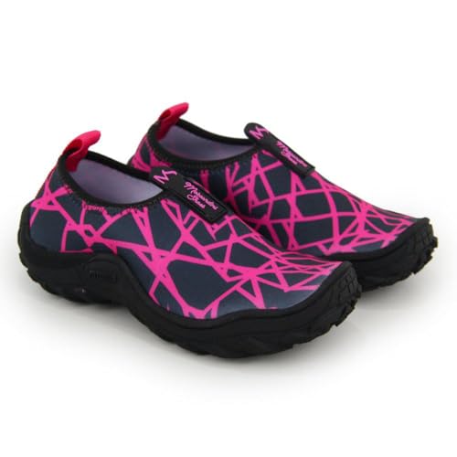 Sapatilha Aquática Esportiva Neoprene Tenis Naútico Flexivel Leve Antiderrapante Híbrido (Rosa, BR,