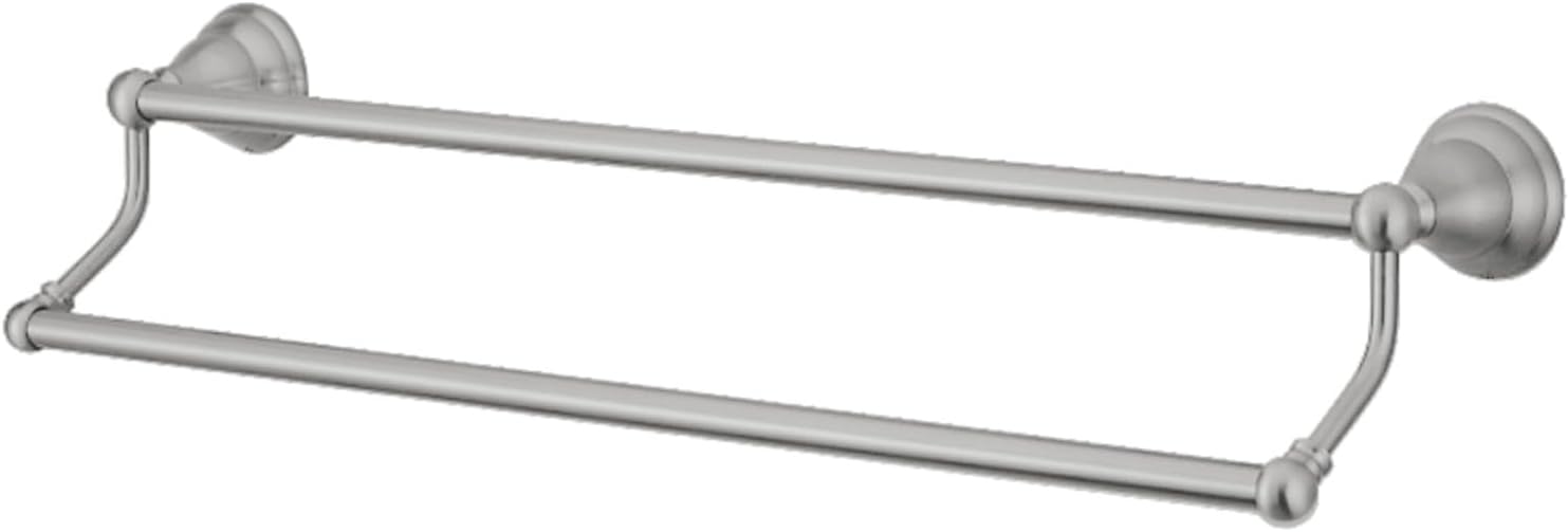 Kingston Brass BA556318SN Royale Dual Towel-Bar, 18-inch length, Brushed Nickel