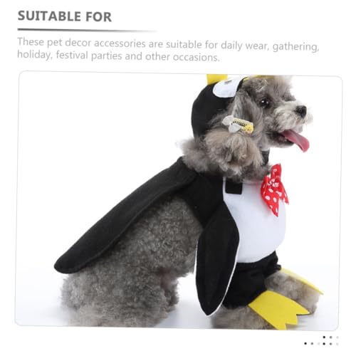 Disfraz para perro tamaño S capa con diseño de pingüino miniatura 3
