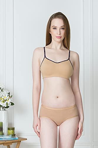 Image of Van Heusen Women's Cotton Cami Bra | Non Padded | Non Wired | Everyday Bra| Soft Cotton | Teenage Essential | All-Day Comfort | Thin Straps | Style 11013