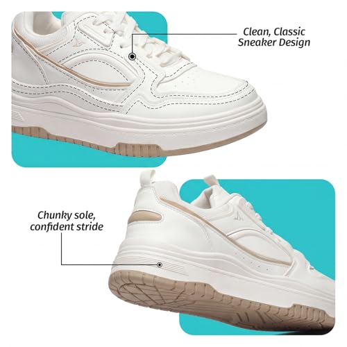 Image of YOHO UrbanDash Sneakers for Woman | Strong Grip, Cushioned Insoles | Comfortable & Stylish for Everyday Use Shoes for Woman /Girls /Ladies -0907