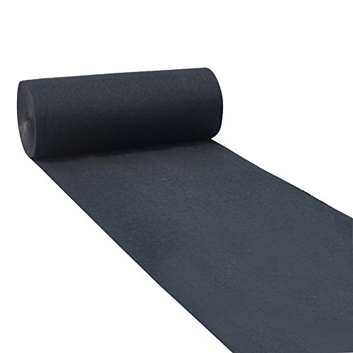 1.5mm boda negro boda de la boda de una sola vez / ceremonia de apertura etapa de exposición escalera sala de estar dormitorio completo alfombra 130g / metro cuadrado (10 tamaños disponibles) Cover