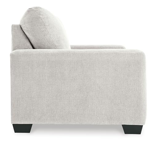 Signature Design by Ashley Rannis Coastal 2-in-1 Sofa Sleeper with Folding Gel Memory Foam Mattress, Twin, White - Image 9