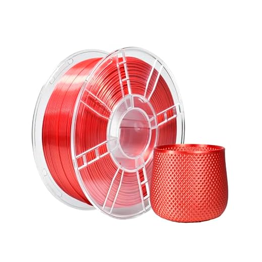 iBOSS Silk PLA Plus Filament 1.75mm Red 1KG, PLA+ 3D Printer Filament Dimensional Accuracy +/- 0.02mm, 1kg Spool(2.2lbs) 3D Printing Filament Fits for Most FDM 3D Printers