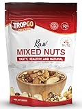 Tropgo Raw Mixed Nuts - 500g Nut Snacks - Packed Fresh, Healthy Jumbo Nuts with Fibre, Protein, and Minerals - Perfect Snacking - Includes Almonds, Brazil Nuts, Cashews, Peanuts, Walnuts, & Hazelnuts