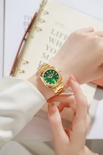 Image of London Fog Salisbury Collection Watch for Women with Geometric Patterned Dial, Crystal Hour Markers Quartz Movement and Stainless Steel Strap - LFW20001