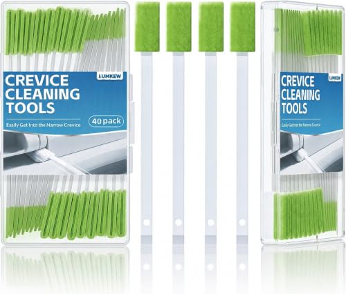 Image of Lumkew Crevice Cleaning Brushes Tool for Tiny Small Spaces, 40Pcs, Green