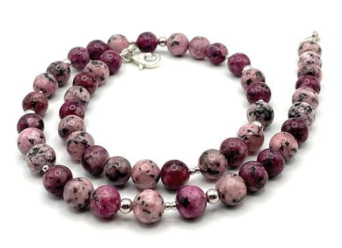 Collier Labradorite Rose Argent 925, Évitez les Allergies avec ce Bijou Artisanal