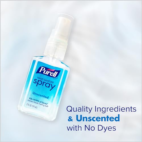 purell advanced hand sanitizer spray unscented 2 fl oz travel-size spray bottle pack of 6  2023-04-ec