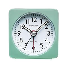 Peakeep Ultra Small, Battery Travel Alarm Clock with Snooze and Light, Silent with No Ticking Peakeep Ultra Small, Battery Travel Alarm Clock with Snooze and Light, Silent with No Ticking item