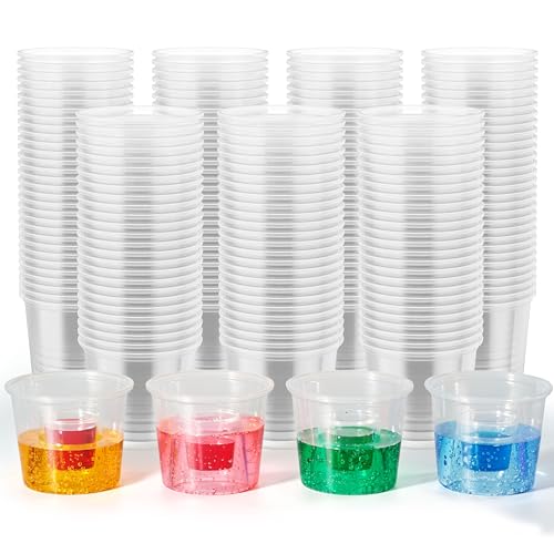 JOLLY CHEF 500 Disposable Bomber Cups Jager Bomb Shot Glasses plastic Highly Durable and Reusable Shot Cups Perfect for Wedding Thanksgiving Halloween Christmas Party