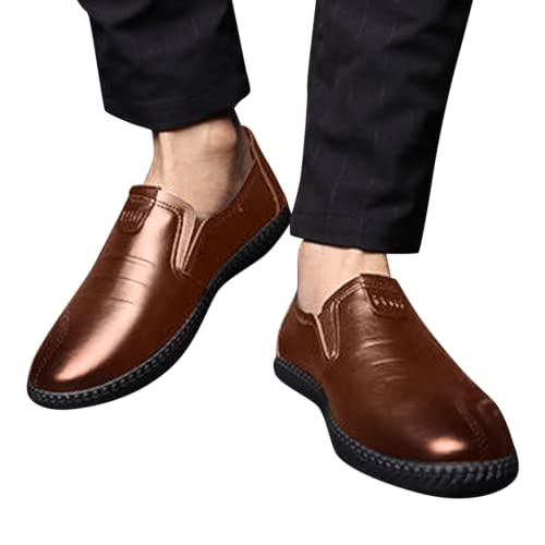 BORAMAX Men's Dress Shoes Fashion Comfort Luxury Soft Slip on Leather Loafers for Gentleman Wedding Business Work Office Casual Outdoor2