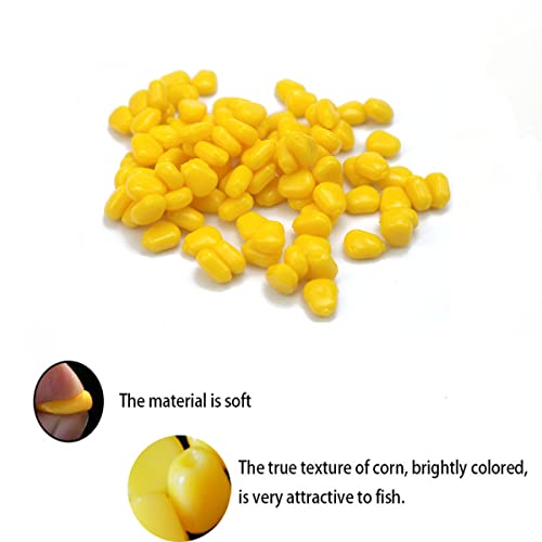 30 Pcs Tpr Simulation Fake Corn,Soft Baits Corn Carp Fishing Lures Floating Baits With Nice Scent For Carp Fishing,Trout Fishing,Cat Fish (30Pcs) #TOP2