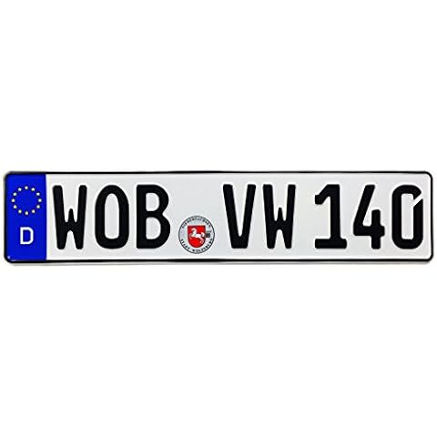 Z Plates Compatible with VW Wolfsburg Front German Novelty License Plate Cover