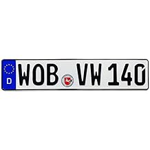Compatible with VW Wolfsburg Front German Novelty License Plate