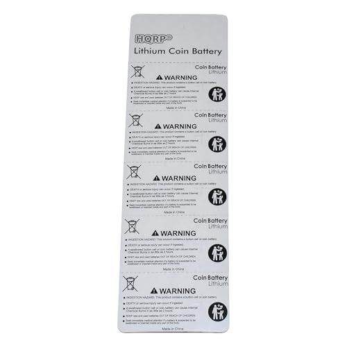 Batería HQRP 5-Pack compatible con termómetro digital miniatura 4