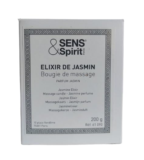 Sens&Spirit - Bougie de Massage Elixir de Jasmin - 200 g