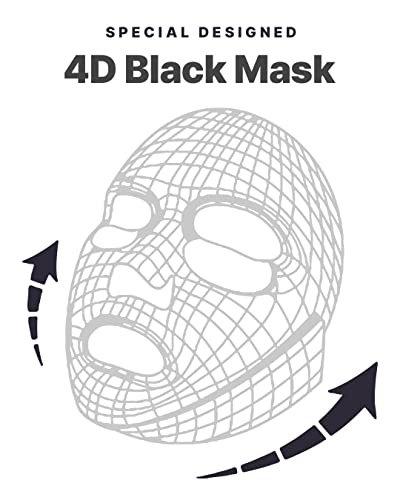 Mediheal Bamboo Charcoal 4D Black Mask, Firming & Nourishing Facial Sheet Mask With 10 Types Of Black Foods, Reduce Skin Heat, Improve Elasticity, Vegan Charcoal Sheet 10 Pack #TOP2