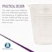 Dynarex Disposable Clear Drinking Cups - Single Use Plastic Cups for Office, Hospital, Clinic - with Rolled Rim, Ribbed Center - 3oz, Bulk Supplies Box of 100