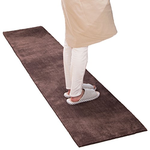 オカ 乾度良好Dナチュレ ロングマット ブラウン 約50cm×240cm