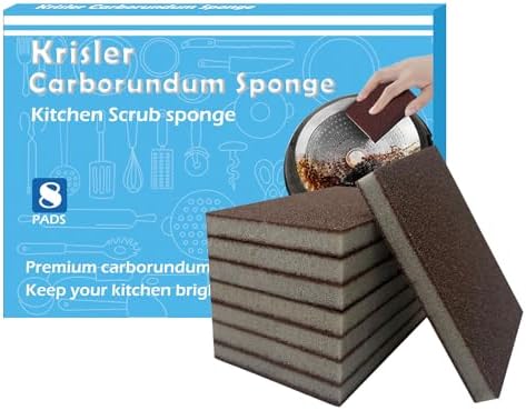 4x Carborundum Schwämme - Nano Reinigungsschwämme Für Töpfe & Pfannen