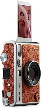 Miniatura 3 de Fujifilm Mini EVO Hybrid Camera (marrón) Paquete de cámara instantánea con 40 hojas de película instantánea + tarjeta de memoria microSD de 32 GB +