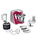 Price comparison product image Bosch CreationLine MUM58420 Food Processor (1000 W, 3.9 l, stainless steel mixing bowl, 3D stirring system, 7 switching stages) Red Diamond / Silver