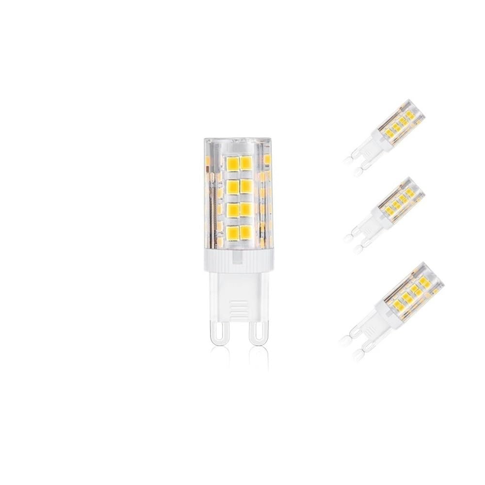 HHF Illuminazione Domestica, Confezione da 20, LED Corn Light G9 SMD2835 51LED AC220V Ceramica + Lampade a Conchiglia PC(Warm White)