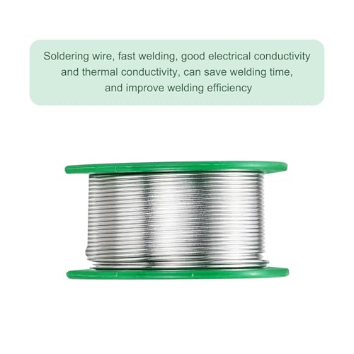 Image of MECCANIXITY Rosin Core Solder, 50g Tin Solder Wire Flux Core Solder 1mm for Electrical Soldering, Sn99.3 Cu0.7